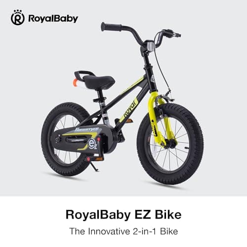RoyalBaby Kids Bike EZ Freestyle Training Free Balance to Pedal Easy Learning Bicycle, 12-18 Inch for Toddlers to Big Kids