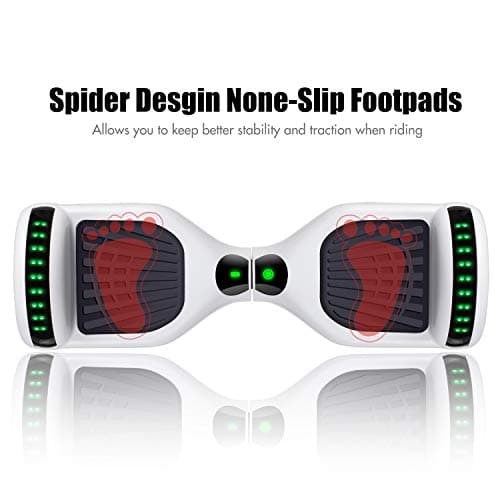 LIEAGLE Hoverboard, 6.5" Self Balancing Scooter Hover Board with Bluetooth Wheels LED Lights for Kids Adults