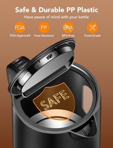 GoveeLife Smart Kettle Temperature Control 1.7L, 1500w WiFi Tea Kettle Electric with LED Indicator Lights, Remotely Control, 2H Keep Warm, 4 Presets Hot Water Boiler for Tea & Coffee & DIY