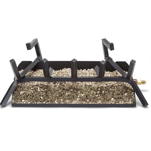 HearthSense MO24HVL Natural Gas Vented Fireplace Logs Set with Match Light, 55000 BTU, Heats up to 2000 Sq. Ft, Mountain Oak, 24 Inches