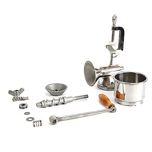 Manual Grain Mill, Stainless Steel Hand Crank Pet Feed Grain Rice Coffee Wheat Corn Spice Milling Grinding Machine, for Kitchen Home Commercial Use
