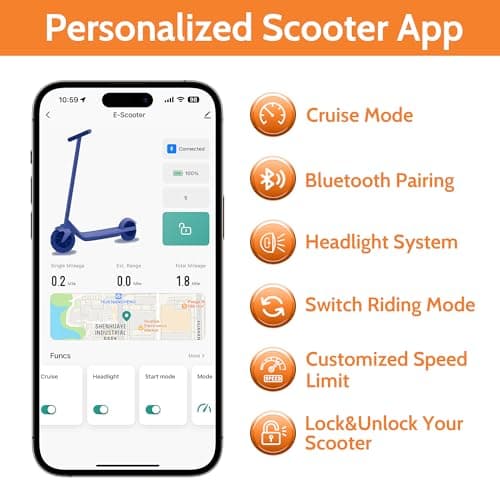 MAXSHOT Electric Scooter Adults & Big Kids, 350W Powerful Motor, Top Speed 16/19MPH, 12/16/19/21Miles Range, 8.5" Solid Tires Folding Commuter Escooter with Dual Suspension for Commuting, APP Control