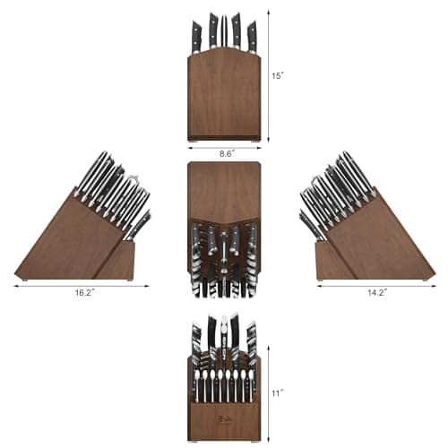 Cangshan OLYMPUS Series 36-Piece Block Set, Forged German Steel, Black, 505545