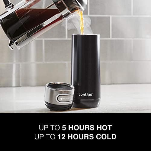 Contigo Luxe Vacuum-Insulated Stainless Steel Thermal Travel Mug 16 Ounces Monaco