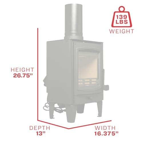 US STOVE 750 SQ FT STOVE, 75% EFFICIENT