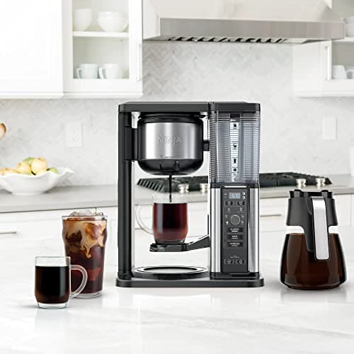 Ninja Hot & Iced, Single Serve or Drip Coffee System, CM300 (Renewed),10 cups