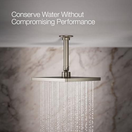 Kohler 26148-BN Honesty® 8" single-function rainhead, 2.5 gpm, Vibrant Brushed Nickel