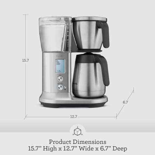 Breville Precision Brewer Drip Coffee Machine, Thermal Carafe, One Size, Brushed Stainless Steel