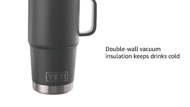 YETI Rambler 20 oz Travel Mug, Stainless Steel, Vacuum Insulated with Stronghold Lid