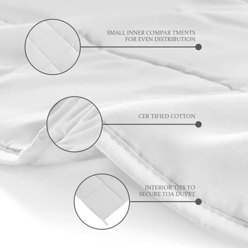 CYMULA Weighted Blanket for Adults (20lbs 80"x87" King Size) - Cooling Breathable Heavy Blankets for Summer Winter - Ultra Microfiber Soft Comfort Blanket with Glass Beads - Gifts for Men/Women