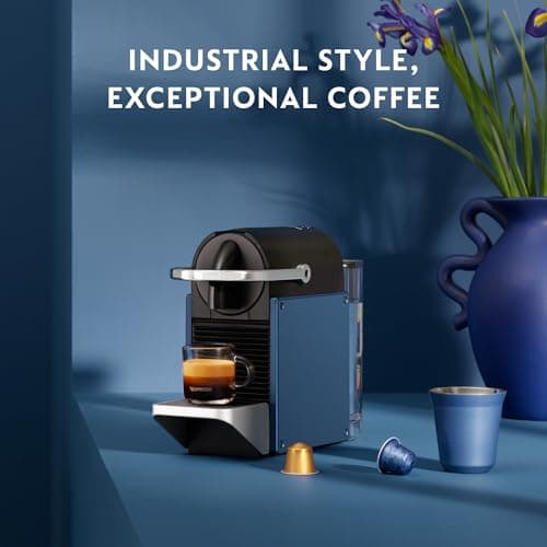 Nespresso Pixie Espresso Machine by De'Longhi, Dark Blue