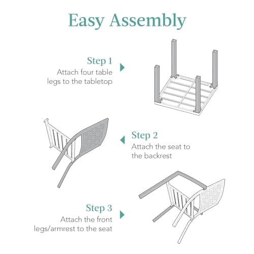 Best Choice Products 3-Piece Outdoor Bistro Set, Stackable Modern Steel Furniture for Porch, Garden w/ 2 Chairs, Table, Geometric Decor - Sage Green