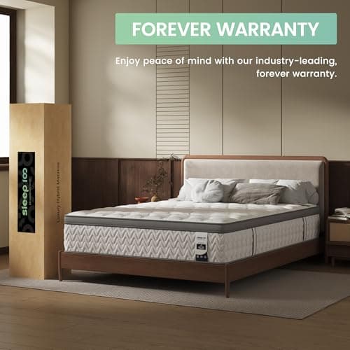 King Mattress 12 Inch, 5-Zone Deep Sleep Firm Mattress with Extra Lumbar & Shoulder Support, Hotel Collection Hybrid Mattresses Pain Relief - Fiberglass Free & No Odor - 365 Night Trial