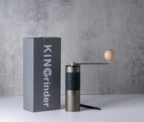 【Famous KOL Recommended】KINGrinder K2 Manual Hand Coffee Grinder with Straight Handle for French Press, Drip, Espresso with Assembly Consistency Stainless Steel Conical Burr Mill, 25g Capacity