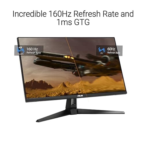 ASUS TUF Gaming 27” 4K HDR Monitor (VG27UQ1A) – 160Hz, 1ms, Extreme Low Motion Blur Sync, NVIDIA G-SYNC Compatible, AMD FreeSync Premium, 95% DCI-P3, DisplayWidget, 3 yr Warranty