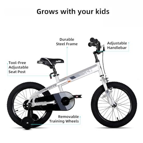 JOYSTAR Whizz Kids Bike 12 14 16 18 Inch Kids' Bicycle for Toddler and Kids Ages 2-9 Years Old, BMX Style Boys Bike with Training Wheels, Children Bicycles, Multiple Colors