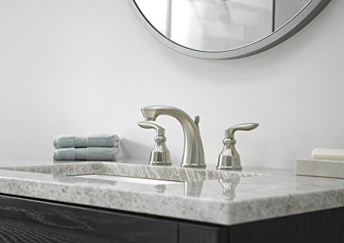 Pfister LG49CB1K Avalon Two-Handle 8 Inch Widespread Bathroom Faucet in Brushed Nickel, Water-Efficient Model
