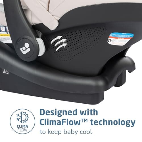 Maxi-Cosi Mico Luxe Infant Car Seat with Base, Rear Facing Car Seat for Babies, Baby Carseat 4-30 lbs, Baby Car Seats, Infant Car Seats, New Hope Tan