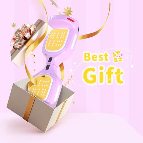 6.5" Bluetooth Scooter, LED Lights & APP & Music Speaker, Long Battery Life, Gifts for Kids & Adults & Girls & Boys, for All Ages