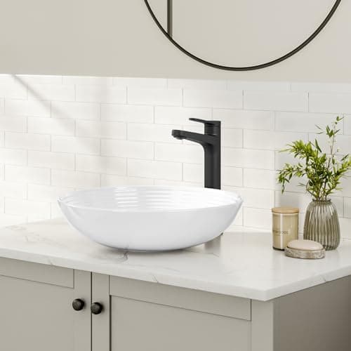 KRAUS Indy Bathroom Faucet for Vessel Sink in Matte Black, KVF-1410MB