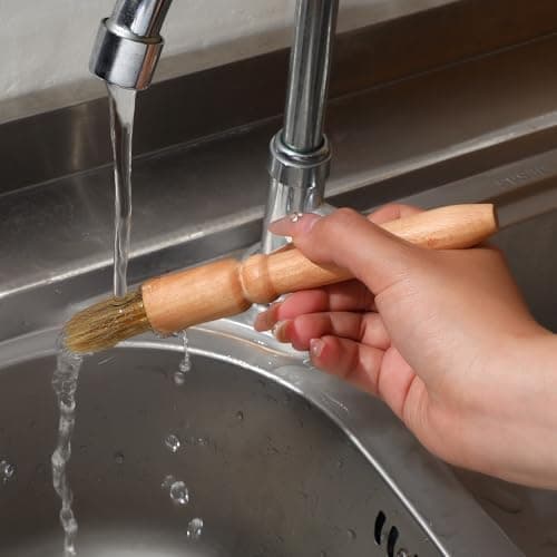 2 Pack Coffee Grinder Brush, Coffee Grinder Cleaning Brush Wooden Espresso Brushes Espresso Machine Cleaning Brushes Tool for Home Kitchen