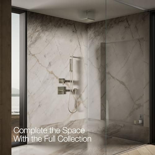 Kohler 26148-BN Honesty® 8" single-function rainhead, 2.5 gpm, Vibrant Brushed Nickel