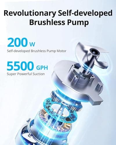 Beatbot AquaSense Cordless Robotic Pool Vacuum Cleaner - Intelligent Path Opimization, Cleans Floor, Walls, and Waterline - Suitable for Above & In-Ground Pools up to 2,260 sq.ft, Light Gray