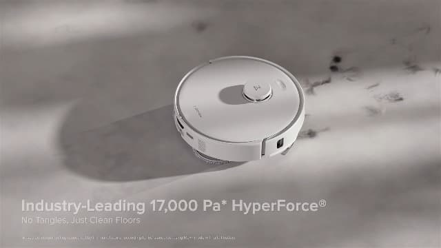 roborock Qrevo Curv S5X Robot Vacuum and Mop, 17000Pa Suction, Zero-Tangling Design, FlexiArm Side Brush, Smart Obstacle Avoidance, Self-Washing & Drying & Emptying for Carpet, Pet Hair, Hard Floor