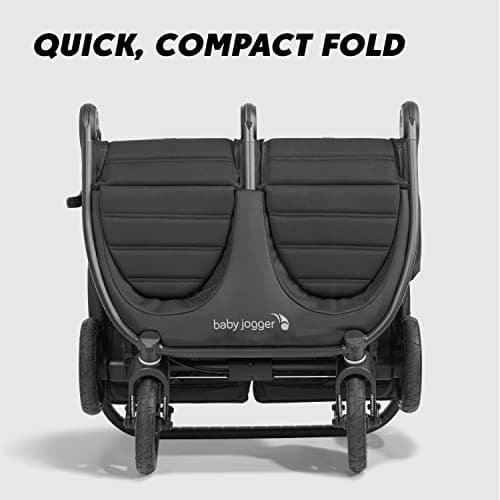 Baby Jogger City Mini GT2 All-Terrain Double Stroller with Forever Air Rubber Tires and All-Wheel Suspension Pike Exclusive Includes Belly Bars Leatherette Handlebar and Premium Fabric