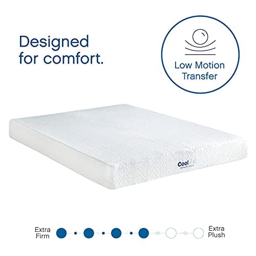 COOL GEL 8 Inch Short Queen Memory Foam Mattress Medium Firm, Memory Foam Mattress Short Queen Size Cooling, Made in the USA, 8" Depth with Pressure Relief, CertiPUR-US Certified, CoolGel Bed