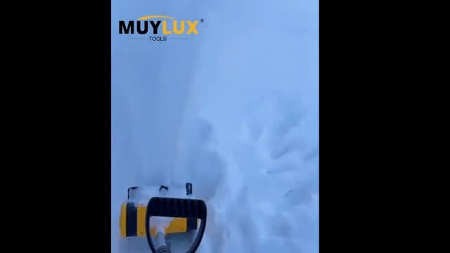 Cordless Electric Snow Shovel, Brushless 12-Inch Width | 6-Inch Depth Snow Blower, Lightweight Snow Thrower Machine, Efficient Snow Removal with Battery and Charger, 2 Batteries
