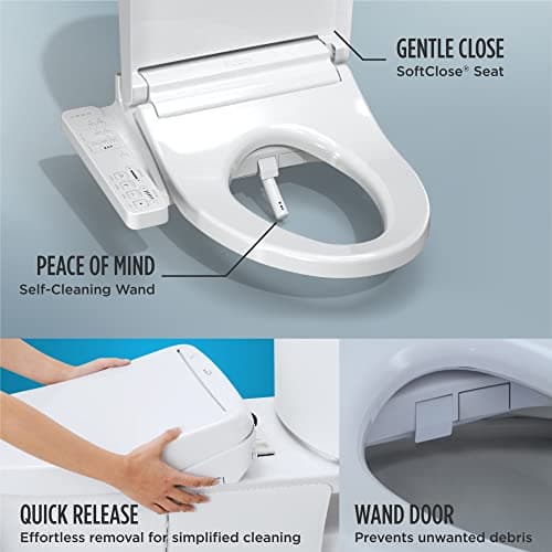 TOTO SW3023#01 WASHLET KC2 Round Electronic Bidet Toilet Seat, Cotton White