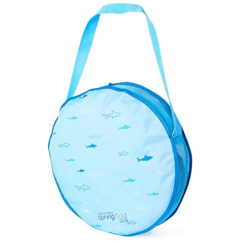 Swimways Ultra Baby Spring Float, Premium Inflatable Baby Pool Float with Sun Canopy, Fast Inflation & Carry Bag (9-24 Months), Mermaid Toys for Kids