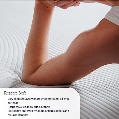 Purple Restore Mattress (Soft) – Split King, GelFlex Grid, Better Than Memory Foam, Temperature Neutral, Responsiveness, Breathability, Made in USA