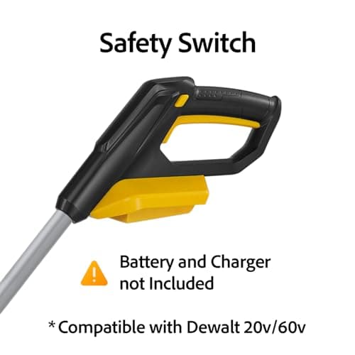 12-Inch Cordless Brushless Snow Shovel Compatible with DeWalt 20V/60V Battery(Tool Only) Electric Snow Blower with 23ft Throwing Distance, Adjustable Chute, Smart Control, LED Light for Driveway