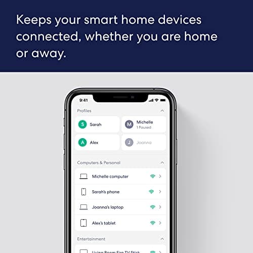 Amazon eero 6+ mesh wifi router - Supports internet plans up to a Gigabit, Coverage up to 1,500 sq. ft., Connect 75+ devices, 1-pack