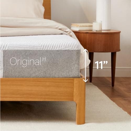 Casper Sleep Original Foam Hybrid, Twin Mattress - Medium Firm Memory Foam with Zoned SupportTM - 100-Night Trial - CertiPUR-US Mattress, Light Gray