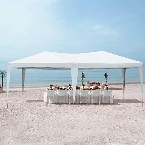 Quictent 10x20 Pop up Canopy Tent, Easy Setup and Wheeled Bag for Commercial, Outdoor, Camping, Parties, Markets and Instant Shelter