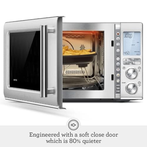 Breville BMO870BSS Combi Wave 3-in-1 Microwave, Air Fryer and Convection Oven, Brushed Stainless Steel