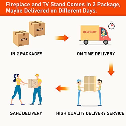 JXQTLINGMU Fireplace TV Stand for 80 Inch TV, Farmhouse Highboy Entertainment Center w/23'' Electric Fireplace & Cross Barn Door, Large TV Console for TVs Up to 80", 70 inches, White