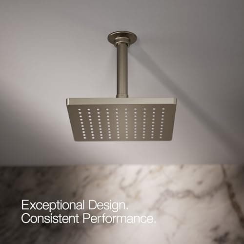 Kohler 26148-BN Honesty® 8" single-function rainhead, 2.5 gpm, Vibrant Brushed Nickel