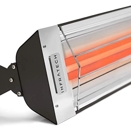 Infratech WD-6024 BL Stainless Steel 61.25” Dual Element Fixture 6000 Watt, 240 Volt, Black Finish