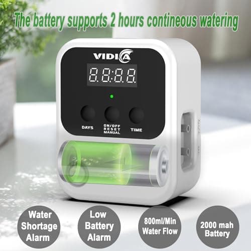 Automatic Plant Watering Indoor Devices for 15 Potted Plants, Indoor Plant Watering System, Automatic Plant Waterer Drip Irrigation System with Programmable Timer for Indoor/Outdoor Use