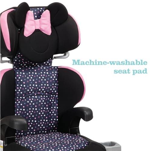 Disney Baby Pronto Booster Car Seats, Belt-Positioning, Booster Seats for Cars 40-100 lbs, Minnie Dot Party