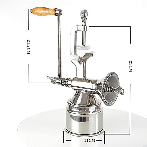 Manual Grain Mill, Stainless Steel Hand Crank Pet Feed Grain Rice Coffee Wheat Corn Spice Milling Grinding Machine, for Kitchen Home Commercial Use