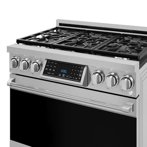 Gordon Ramsay by THOR Kitchen 36 Inch Professional Gas Range with Tilt Panel Touch Control in Stainless Steel