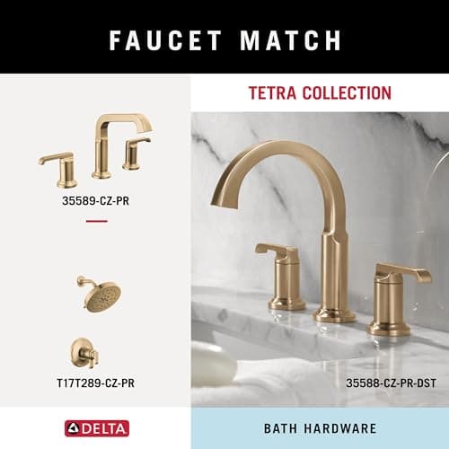 Delta Faucet 78908-CZ Tetra Hand Towel Bar, 8", Champagne Bronze