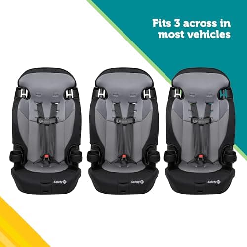 Safety 1st Grand 2-in-1 Booster Car Seat, Converts from High Back to Belt-Positioning Booster, High Back Seat for Kids 40-65, and Belt-Positioning 40-100 Pounds, Black Sparrow
