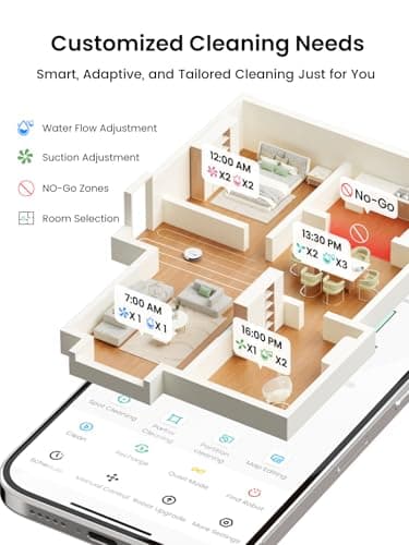 Lefant LiDAR Robot Vacuum and Mop, 45-Day Self-Emptying, 190° PSD Obstacle Avoidance, Customized Cleaning, Multi-Floor Mapping, 5500Pa Strong Suction, 140 Min Runtime, WiFi/Alexa/APP, M2 Pro