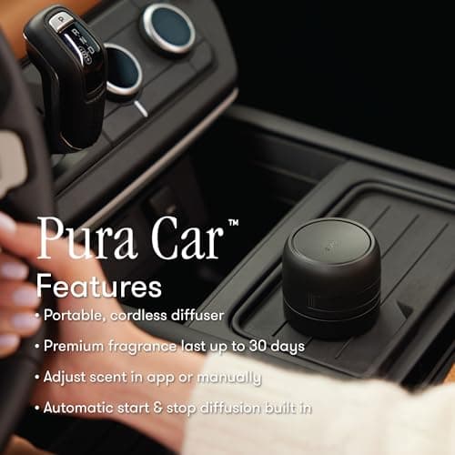Capri Blue Volcano Pura Car Pro Diffuser Set - Includes Pura Car Pro Diffuser and Capri Blue Volcano Air Freshener Refills - Scented with Notes of Tropical Fruits & Sugared Citrus